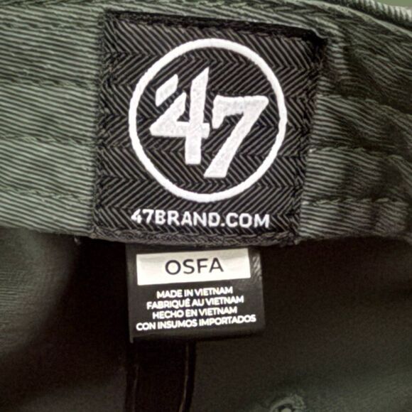 47’ Brand Forrest Green Angry Beaver Adjustable Back Hat - Picture 5 of 8